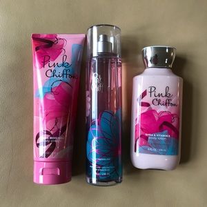 Pink Chiffon Lotion and Perfume Set
